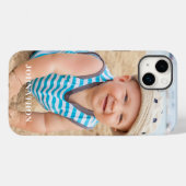 Coques Case-Mate iPhone Nom de la famille (Verso (horizontal))