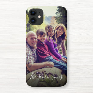 Coque Pour iPhone 15 Nom de la famille de filtres lumineux personnalisé