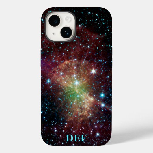 Coques Case-Mate iPhone Nom de la nébuleuse Dumbbell initiales astronomie (Verso)