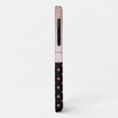 Coques Case-Mate iPhone Nom de la Parties scintillant d'or Chic Rose perso (Dos/Gauche)