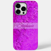 Coques Case-Mate iPhone Nom de l'art rose personnalisé (Verso)