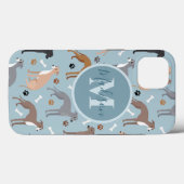 Coques Case-Mate iPhone Nom de l'espèce Monogram (Verso (horizontal))