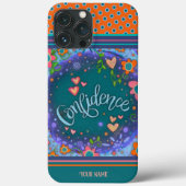 Coques Case-Mate iPhone Nom de l'incertitude relative aux points floraux (Verso)