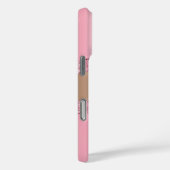 Coques Case-Mate iPhone Nom de marbre d'agneau rose pâle (Verso / Droite)