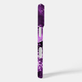Coques Case-Mate iPhone Nom de marbre rose agate violet (Verso / Droite)