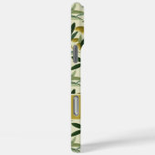 Coques Case-Mate iPhone Nom de monogramme de branche d'olivier (Verso / Droite)