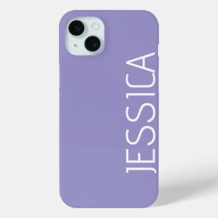 Coque iPhone 15 Mini Nom de monogramme minimal moderne stylisé personna