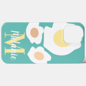 Coques Case-Mate iPhone Nom de motif d'œuf amusant (Verso (horizontal))