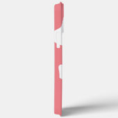 Coques Case-Mate iPhone Nom de motif d'œuf amusant rose (Verso / Droite)