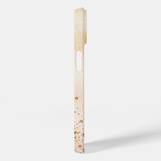 Coques Case-Mate iPhone Nom de parties scintillant en or rose (Verso / Droite)