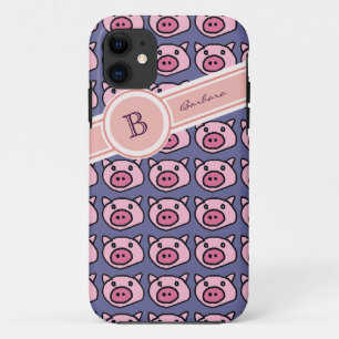 Etui iPhone Case-Mate nom de porc mignon initial