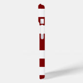 Coques Case-Mate iPhone Nom de rayures rouges modernes (Verso / Gauche)