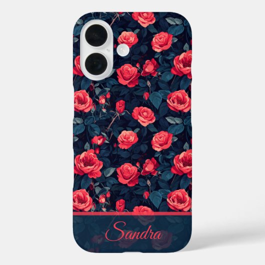 Coques Case-Mate iPhone Nom de rose unique pour cadeau de vacances (Verso)