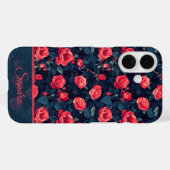 Coques Case-Mate iPhone Nom de rose unique pour cadeau de vacances (Verso (horizontal))