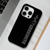 Coques Case-Mate iPhone Nom de script de monogramme de collège universitai