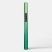 Coques Case-Mate iPhone Nom de script manuscrit clair vert foncé dégradé (Verso / Droite)
