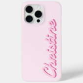 Coques Case-Mate iPhone Nom de script moderne simple Monogramme (Verso)