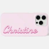 Coques Case-Mate iPhone Nom de script moderne simple Monogramme (Verso (horizontal))