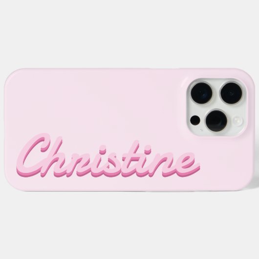 Coques Case-Mate iPhone Nom de script moderne simple Monogramme (Verso (horizontal))
