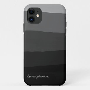 Case-Mate iPhone Case Nom de signature personnalisé Dégradation noir e