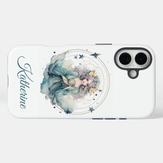 Coques Case-Mate iPhone Nom de sorcière céleste Boho (Verso (horizontal))