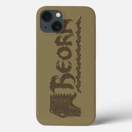 Coques Case-Mate iPhone Nom de tête d'ours BEORN™ (Verso)