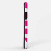 Coques Case-Mate iPhone Nom décoré d'un monogramme de zèbre (Dos/Droite)