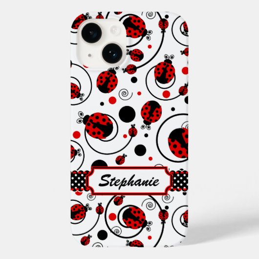 Coques Case-Mate iPhone Nom des choux Ladybugs et des torrents (Verso)