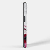 Coques Case-Mate iPhone Nom des fleurs bourguignonnes argentées (Verso / Droite)