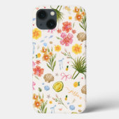 Coques Case-Mate iPhone Nom des fleurs et des coquillages côtiers tropicau (Verso)