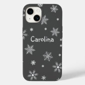 Coques Case-Mate iPhone nom des flocons blancs (Verso)