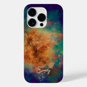 Coque Pour iPhone 14 Pro nom des galaxies de l'espace extérieur