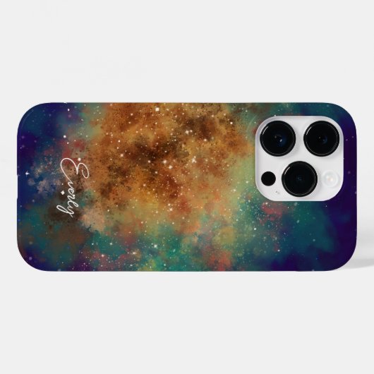 Coques Case-Mate iPhone nom des galaxies de l'espace extérieur (Verso (horizontal))