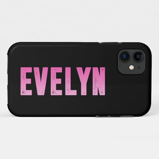 Coques Case-Mate iPhone Nom d'Evelyn (Dos (Horizontal))