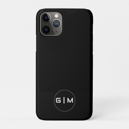 Coques Case-Mate iPhone Nom d'initiales personnalisables (Dos)