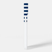 Coques Case-Mate iPhone Nom du bateau nautique, Ancre Dauphin Marine Bleu  (Verso / Droite)