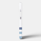 Coques Case-Mate iPhone Nom du bateau nautique, Ancre Dauphin Stripes (Verso / Gauche)