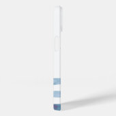 Coques Case-Mate iPhone Nom du bateau nautique, Ancre Dauphin Stripes (Verso / Droite)