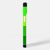 Coques Case-Mate iPhone Nom du bloc de couleur Bandes vert noir (Verso / Droite)