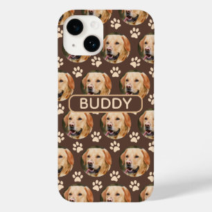 Coque Pour iPhone 14 Nom du chien du Motif photo de animal de compagnie