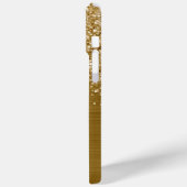 Coques Case-Mate iPhone Nom du glamour doré Glittery (Verso / Gauche)