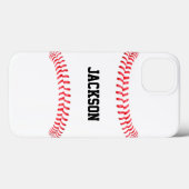 Coques Case-Mate iPhone Nom du joueur de baseball, nom de l'équipe ou text (Verso (horizontal))