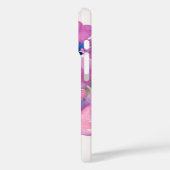 Coques Case-Mate iPhone Nom du monogramme Aquarelle moderne Pink Floral (Verso / Gauche)