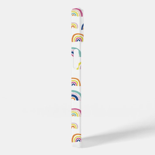 Coques Case-Mate iPhone Nom du monogramme Boho Rainbow (Verso / Droite)