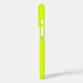 Coques Case-Mate iPhone Nom du monogramme Chartreuse jaune néon (Verso / Gauche)