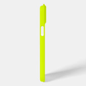 Coques Case-Mate iPhone Nom du monogramme Chartreuse jaune néon (Verso / Droite)