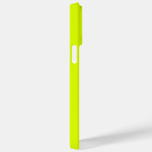 Coques Case-Mate iPhone Nom du monogramme Chartreuse jaune néon (Verso / Droite)