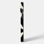 Coques Case-Mate iPhone Nom du monogramme Cool Rétro Motif géométrique Noi (Verso / Gauche)