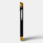 Coques Case-Mate iPhone Nom du monogramme de tournesol (Verso / Gauche)