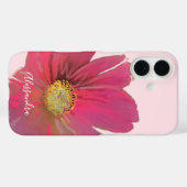 Coques Case-Mate iPhone Nom du monogramme Floral Aquarelle Fleur sauvage P (Verso (horizontal))